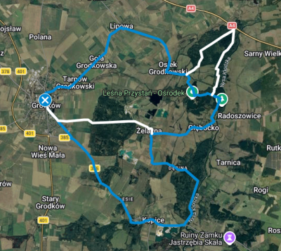 Gmina Grodków na rowerze – trasa nr 4 – z Grodkowa do Kopic i nad Nysę Kłodzką