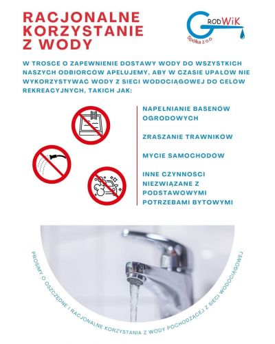 Racjonalne korzystanie z wody