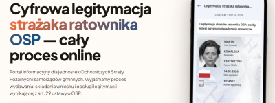 Cyfrowa legitymacja dla strażaków ratowników OSP