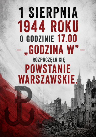 1 sierpnia 1944 roku o godzinie 17.00 – „Godzina W” – rozpoczęło się Powstanie Warszawskie.