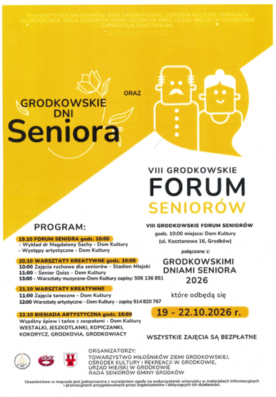 Grodkowskie Dni Seniora 2026 i VIII Grodkowskie Forum Seniorów