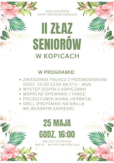 II Złaz Seniorów w Kopicach