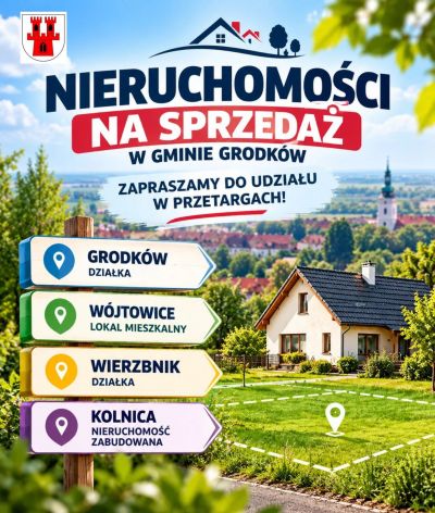 Przetargi na sprzedaż nieruchomości na terenie gminy Grodków