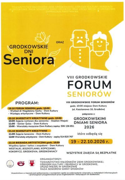 Grodkowskie Dni Seniora 2026 – serdecznie zapraszamy!