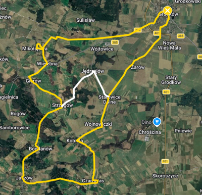 Gmina Grodków na rowerze – trasa nr 2 – wokół gminy Grodków, część południowa