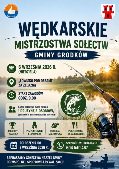 Wędkarskie Mistrzostwa Sołectw Gminy Grodków już 6 września!