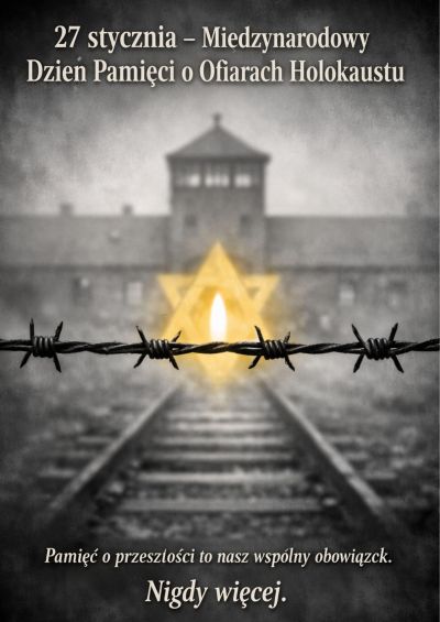 27 stycznia – Międzynarodowy Dzień Pamięci o Ofiarach Holokaustu